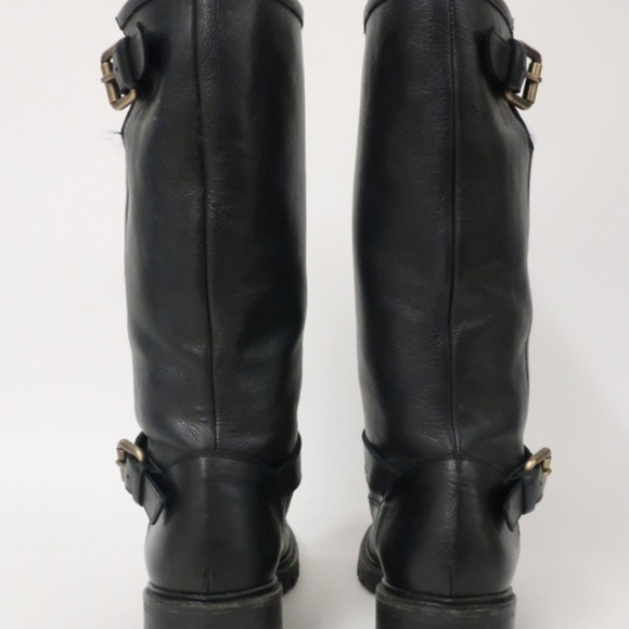 Fendi Motorcycle Boot Black Rabbit Fur-Lined - Picture 6 of 8